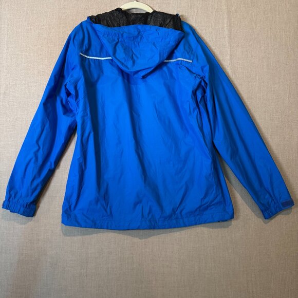 Columbia Omni-Tech Men's Waterproof Breathable Rain Jacket Blue Small Hooded - Picture 11 of 12